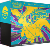 Frontansicht einer Elite Trainer Box der Pokémon TCG Erweiterung Ascended Heroes