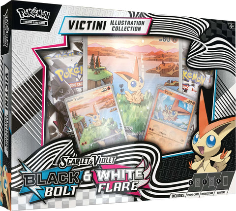 Frontansicht einer Illustration Collection der Pokémon TCG Erweiterung Black Bolt & White Flare