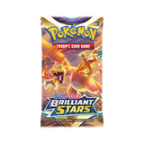 Frontansicht eines Booster der Pokémon TCG Erweiterung Brilliant Stars