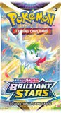Frontansicht eines Booster der Pokémon TCG Erweiterung Brilliant Stars