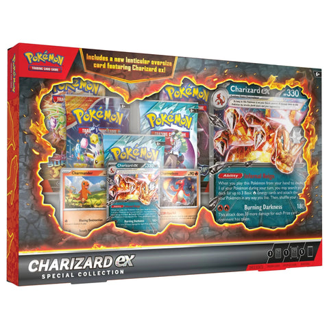 Frontansicht einer Charizard ex Special Collection des Pokémon TCG