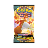 Frontansicht eines Booster der Pokémon TCG Erweiterung Darkness Ablaze