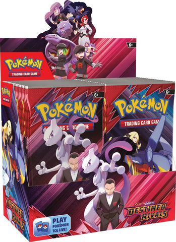 Frontansicht einer Elite Trainer Box der Pokémon TCG Erweiterung Destined Rivals