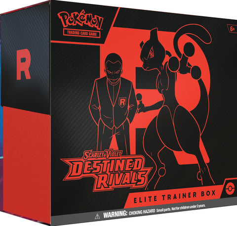 Frontansicht einer Elite Trainer Box der Pokémon TCG Erweiterung Destine Rivals
