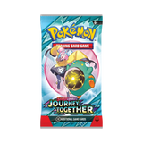 Frontansicht eines Boosterpacks der Pokémon TCG Erweiterung Journey Together