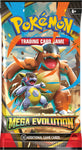 Frontansicht eines Boosterpacks der Pokémon TCG Erweiterung Mega Evolution