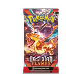 Frontansicht eines Booster der Pokémon TCG Erweiterung Obsidian Flames