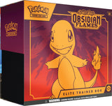 Frontansicht einer ETB der Pokémon TCG Erweiterung Obsidian Flames
