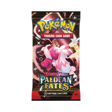 Frontansicht eines Booster der Pokémon TCG Erweiterung Paldean Fates