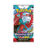 Frontansicht eines Booster der Pokémon TCG Erweiterung Paradox Rift