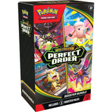 Frontansicht eines Boosterbundles der Pokémon TCG Erweiterung Perfect Order