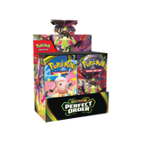 Frontansicht eines Booster Display der Pokémon TCG Erweiterung Perfect Order