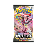 Frontansicht eines Booster der Pokémon TCG Erweiterung Rebel Clash
