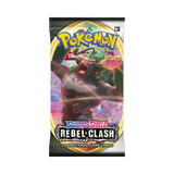 Frontansicht eines Booster der Pokémon TCG Erweiterung Rebel Clash