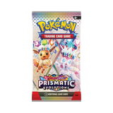 Frontansicht eines Booster der Pokémon TCG Erweiterung Prismatic Evolutions