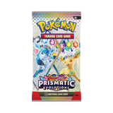 Frontansicht eines Booster der Pokémon TCG Erweiterung Prismatic Evolutions