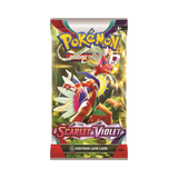 Frontansicht eines Booster Packs der Pokémon TCG Erweiterung Scarlet & Violet Base