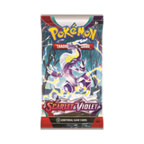 Frontansicht eines Booster Packs der Pokémon TCG Erweiterung Scarlet & Violet Base