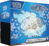 Frontansicht einer ETB der Pokémon TCG Erweiterung Stellar Crown