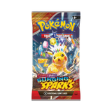 Frontansicht eines Boosterepack der Pokémon TCG Erweiterung Surging Sparks