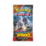Frontansicht eines Boosterepack der Pokémon TCG Erweiterung Surging Sparks