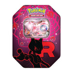 Frontansicht der Team Rocket Tin Mewtwo ex