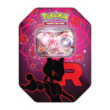 Frontansicht der Team Rocket Tin Mewtwo ex