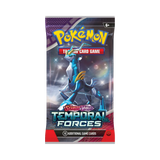 Frontansicht eines Booster Packs der Pokémon TCG Erweiterung Temporal Forces