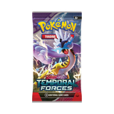 Frontansicht eines Booster Packs der Pokémon TCG Erweiterung Temporal Forces