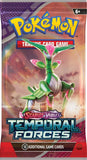 Frontansicht eines Booster Packs der Pokémon TCG Erweiterung Temporal Forces