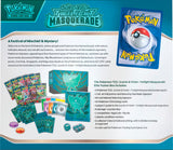 Rückansicht einer Elite Trainer Box der Pokémon TCG Erweiterung Twilight Masquerade